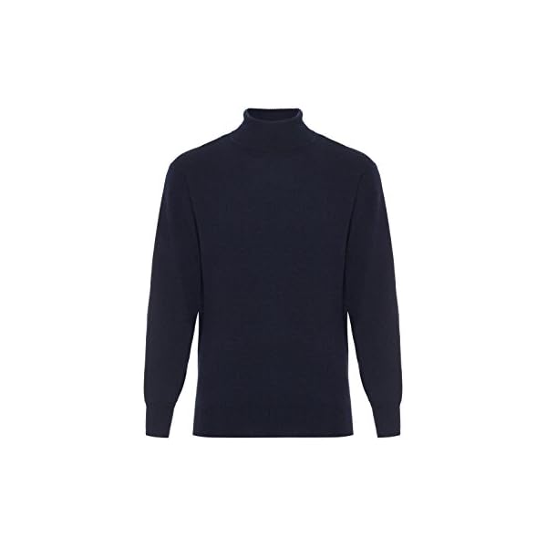 Men’s High-Neck Cashmere Turtleneck Sweater – Everyday Essential