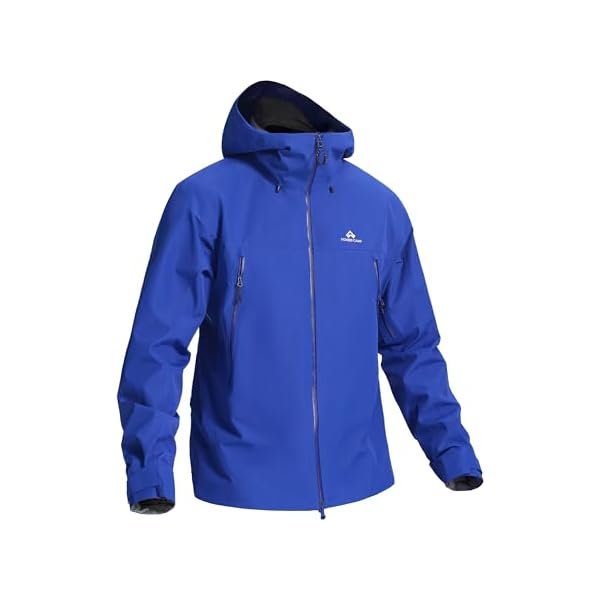 Men’s 3L Waterproof Rain Jacket Windbreaker Shell Jacket Raincoat with Hood Durable Outdoor Hiking Ski